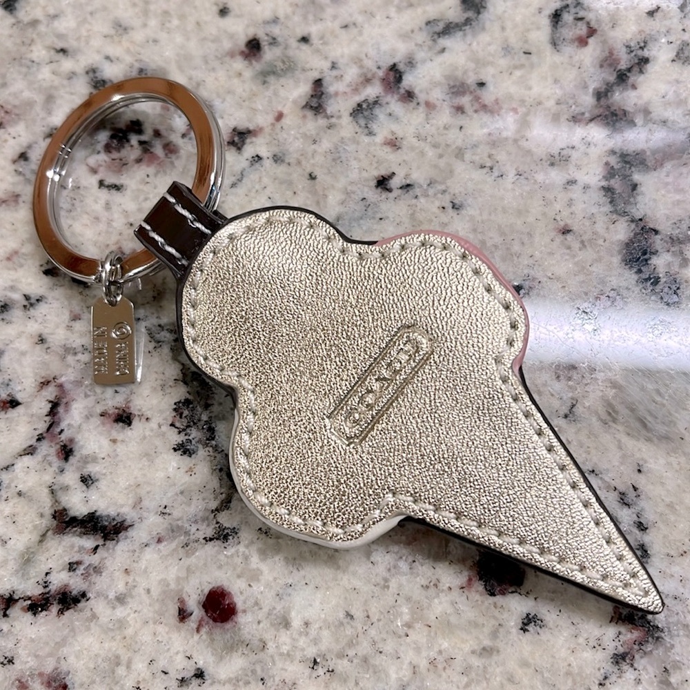 Coach Ice Cream Cone Key Fob EUC - Picture 5 of 5
